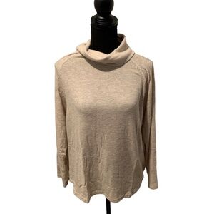 Lush Cowl Neck Sweater in Oatmeal Size Medium NEW